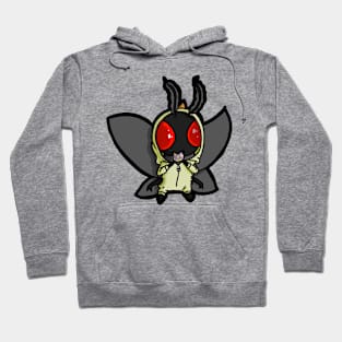 Cheep Cheep Mothman: A Cute and Creepy Easter Design Hoodie